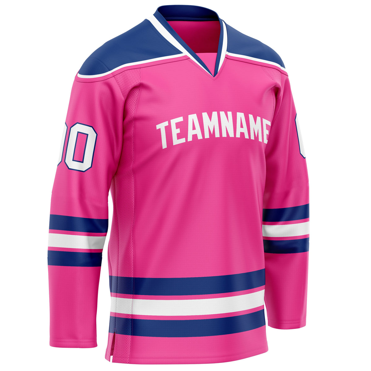 Custom Pink Royal Solid Colour Hockey Jersey