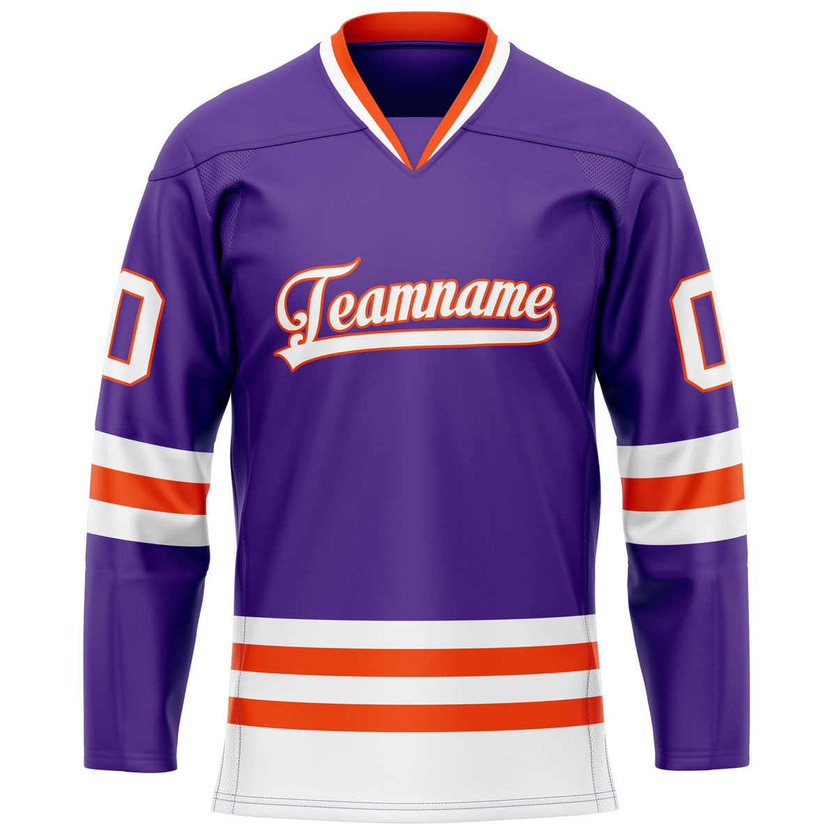 Custom Purple Red Solid Colour Hockey Jersey