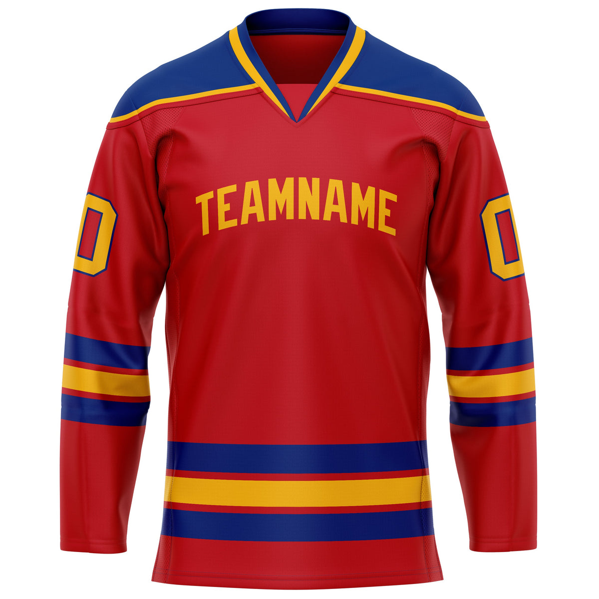 Custom Red Royal Solid Colour Hockey Jersey