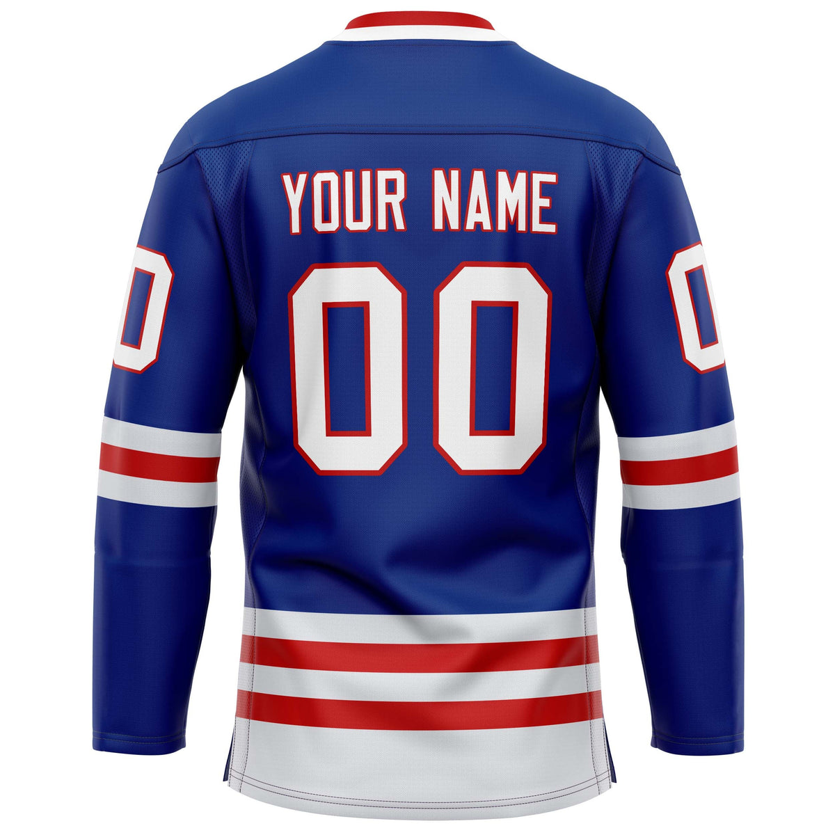 Custom Royal Red Solid Colour Hockey Jersey