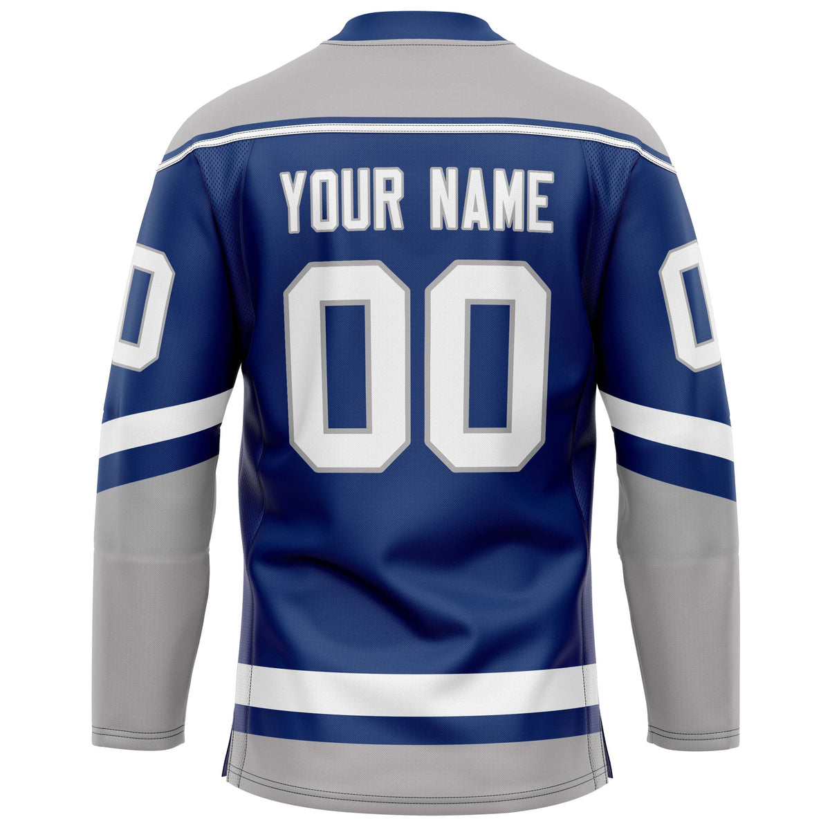 Custom Royal Gray Solid Colour Hockey Jersey