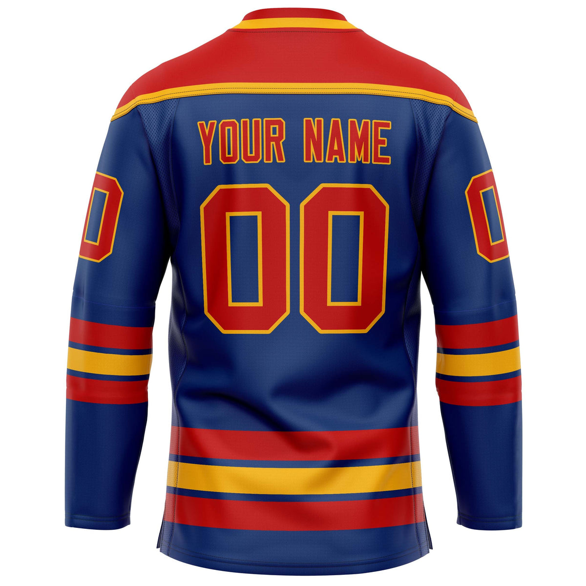 Custom Royal Red Solid Colour Hockey Jersey