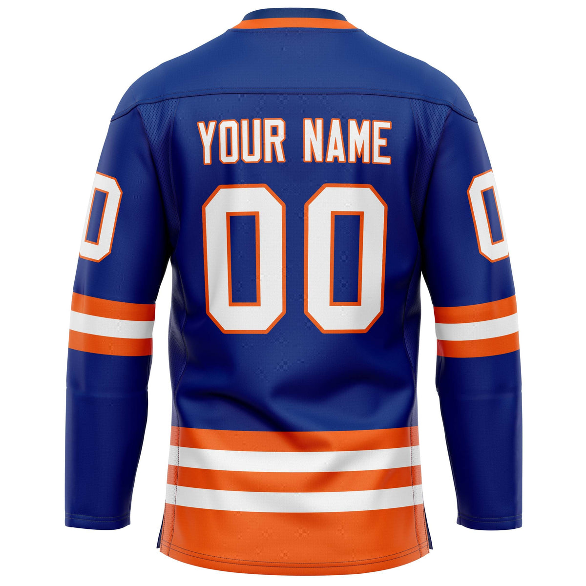 Custom Royal Orange Solid Colour Hockey Jersey