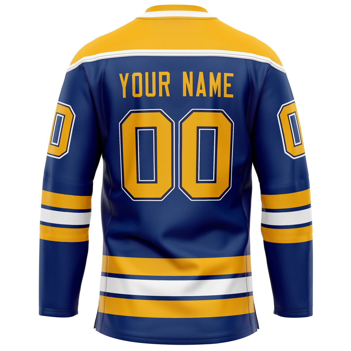 Custom Royal Gold Solid Colour Hockey Jersey