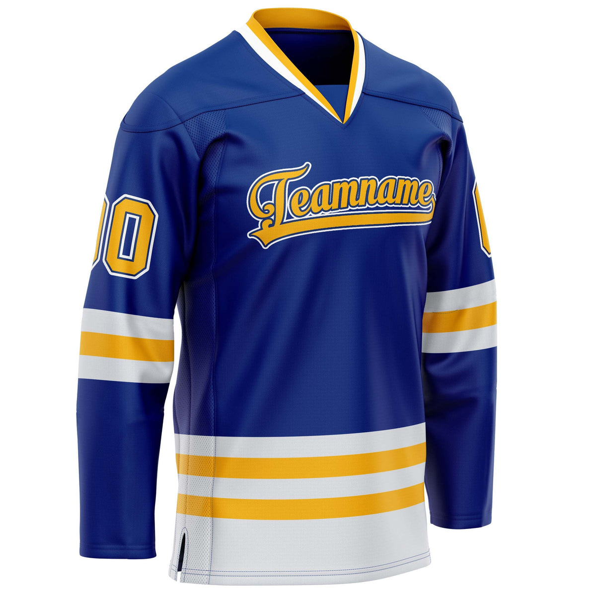 Custom Royal Gold Solid Colour Hockey Jersey