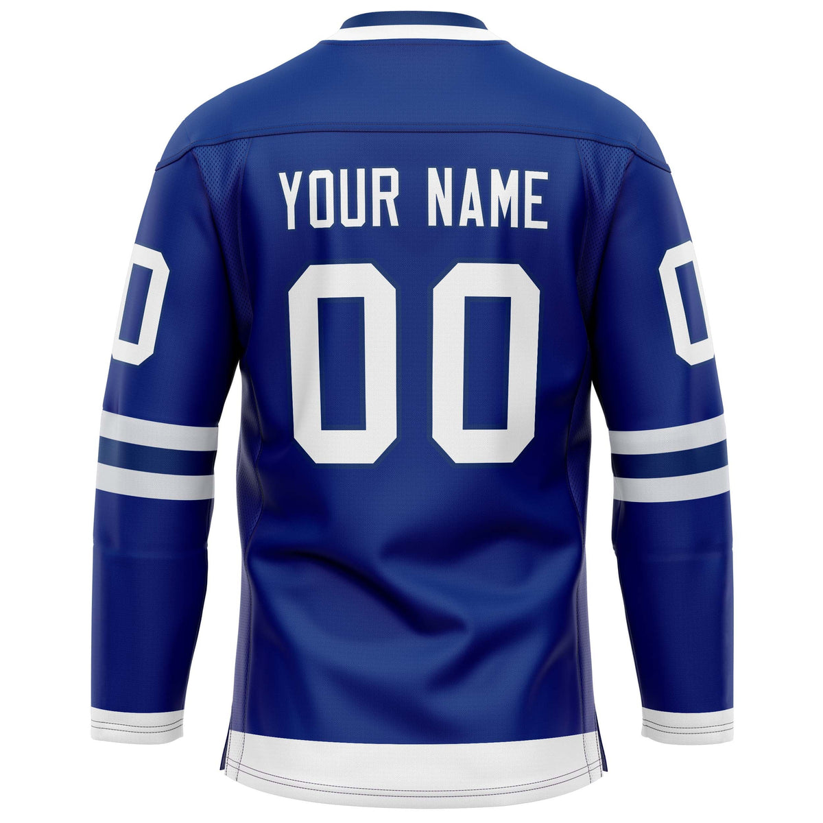 Custom Royal White Solid Colour Hockey Jersey