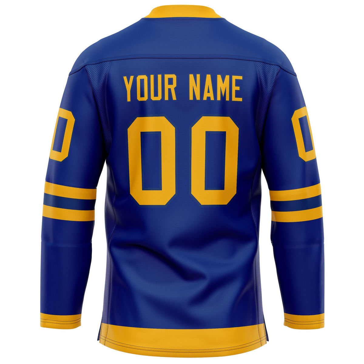 Custom Royal Gold Solid Colour Hockey Jersey