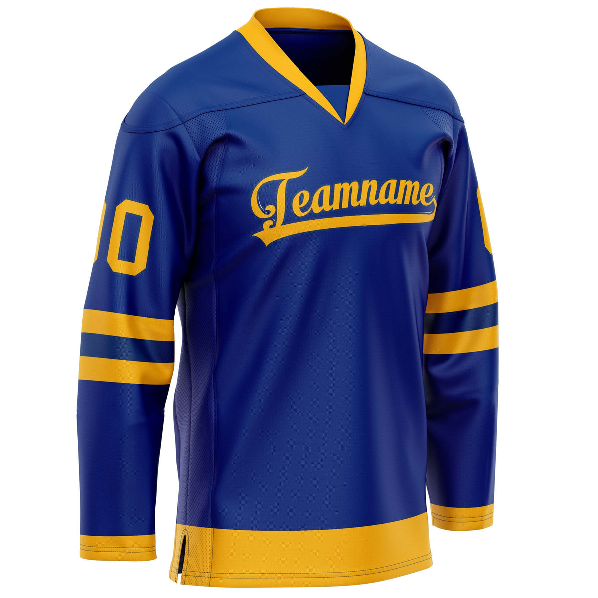 Custom Royal Gold Solid Colour Hockey Jersey