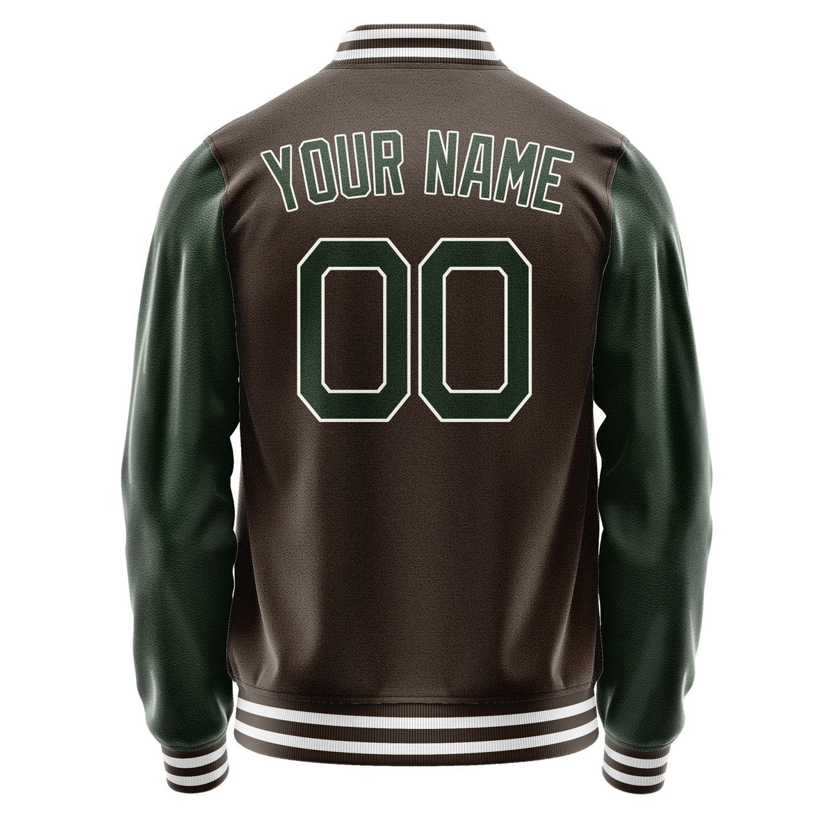 Custom Brown Dark Green Jacket JA0101060118B21806