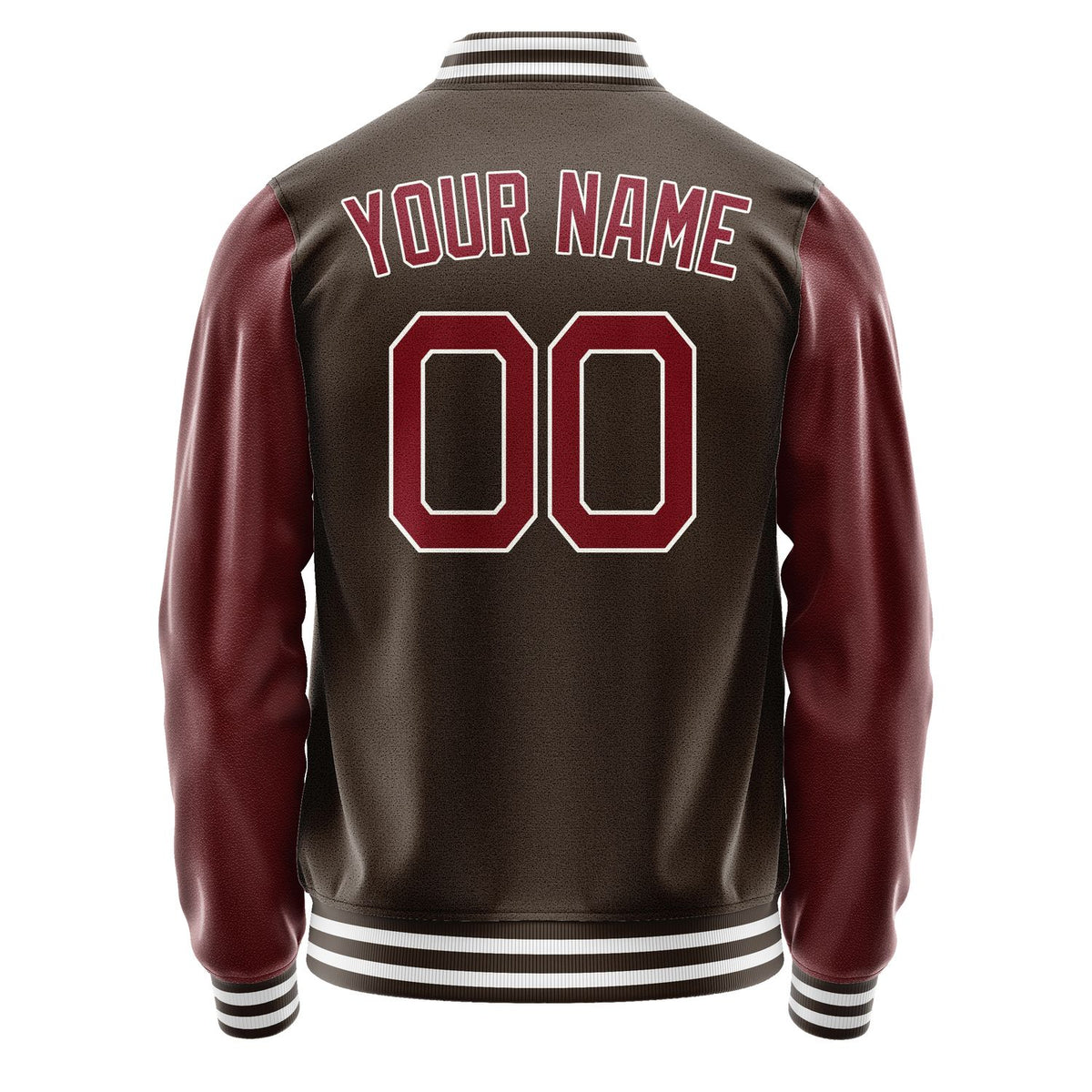 Custom Brown Crimson Red Jacket JA0101150118B21815