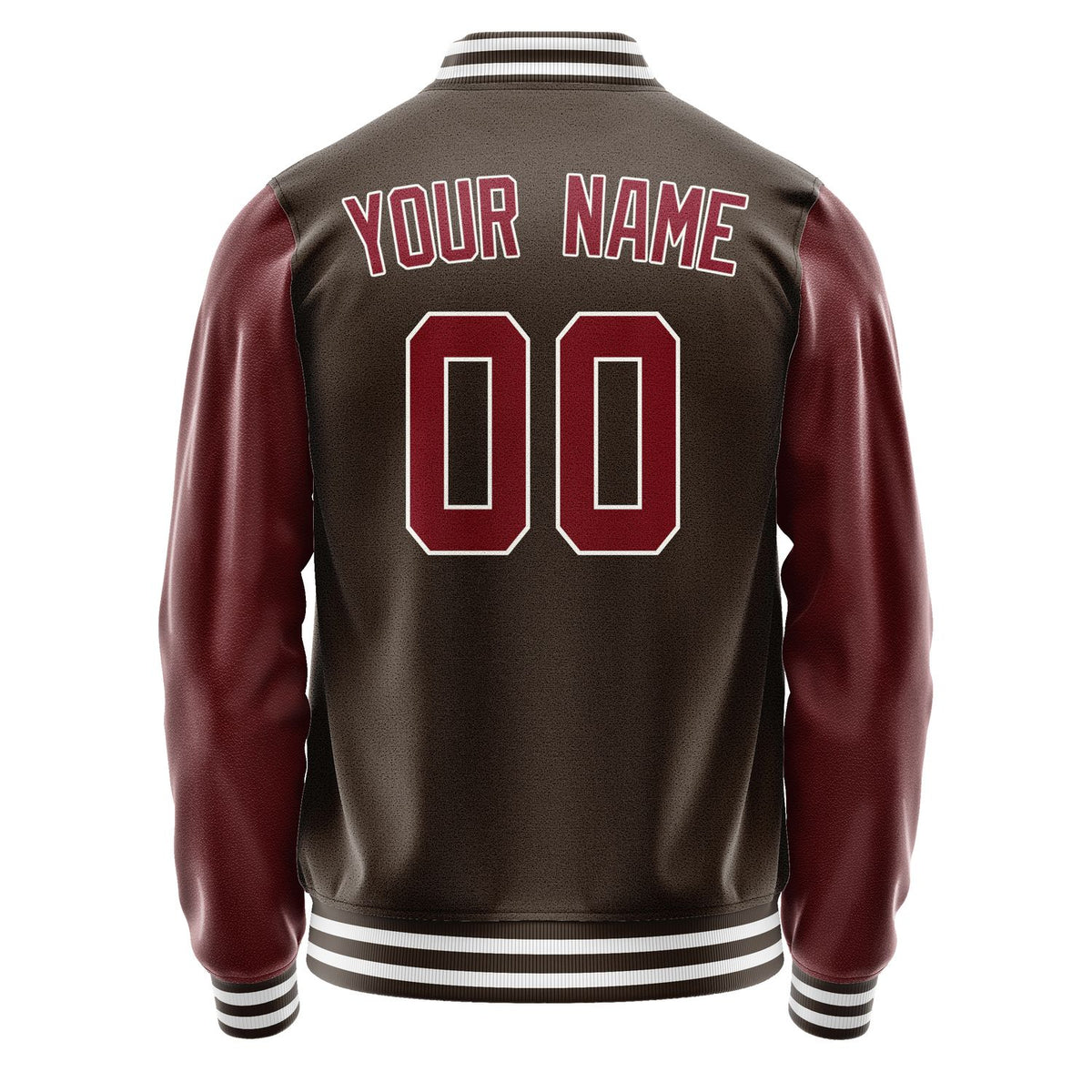 Custom Brown Crimson Red Jacket JA0101150118B31815