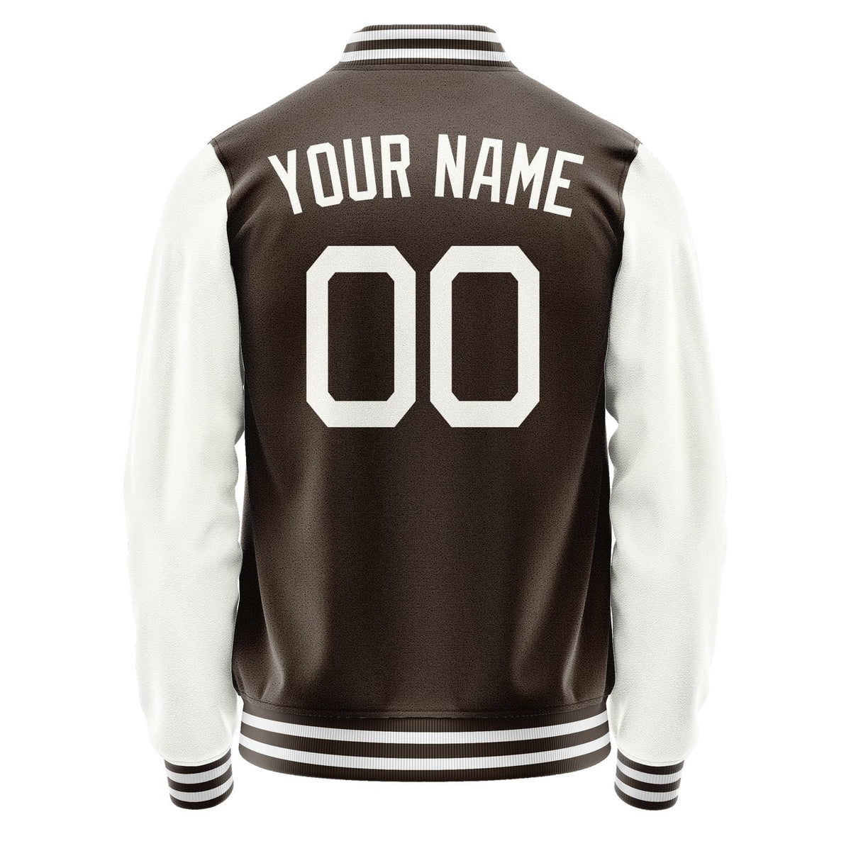 Custom Brown White Jacket JA0101180118B21818