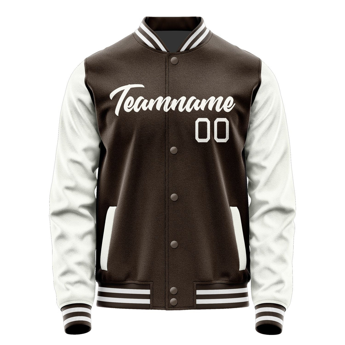 Custom Brown White Jacket JA0101180118B21818