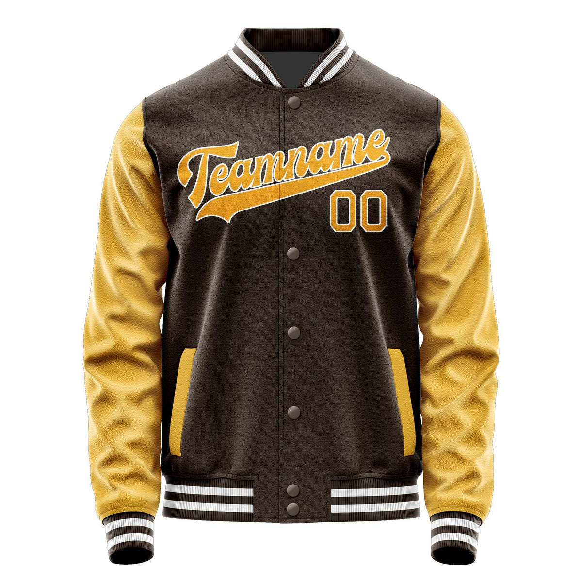 Custom Brown Yellow Jacket JA0101190118B31819