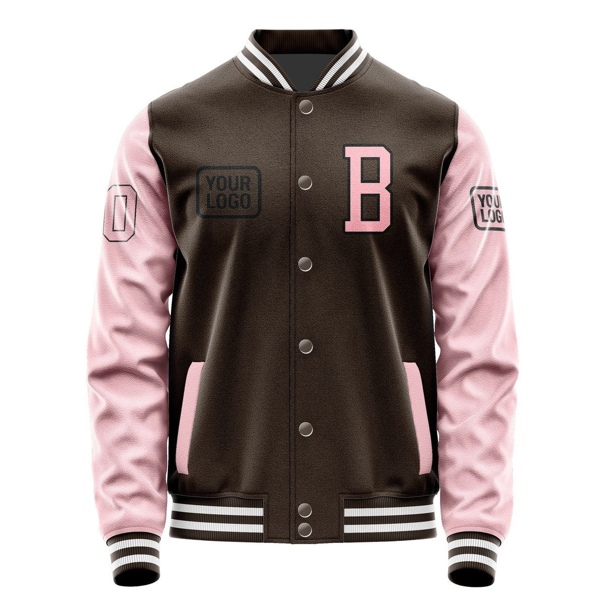 Custom Brown Light Pink Jacket JA010121011817212117