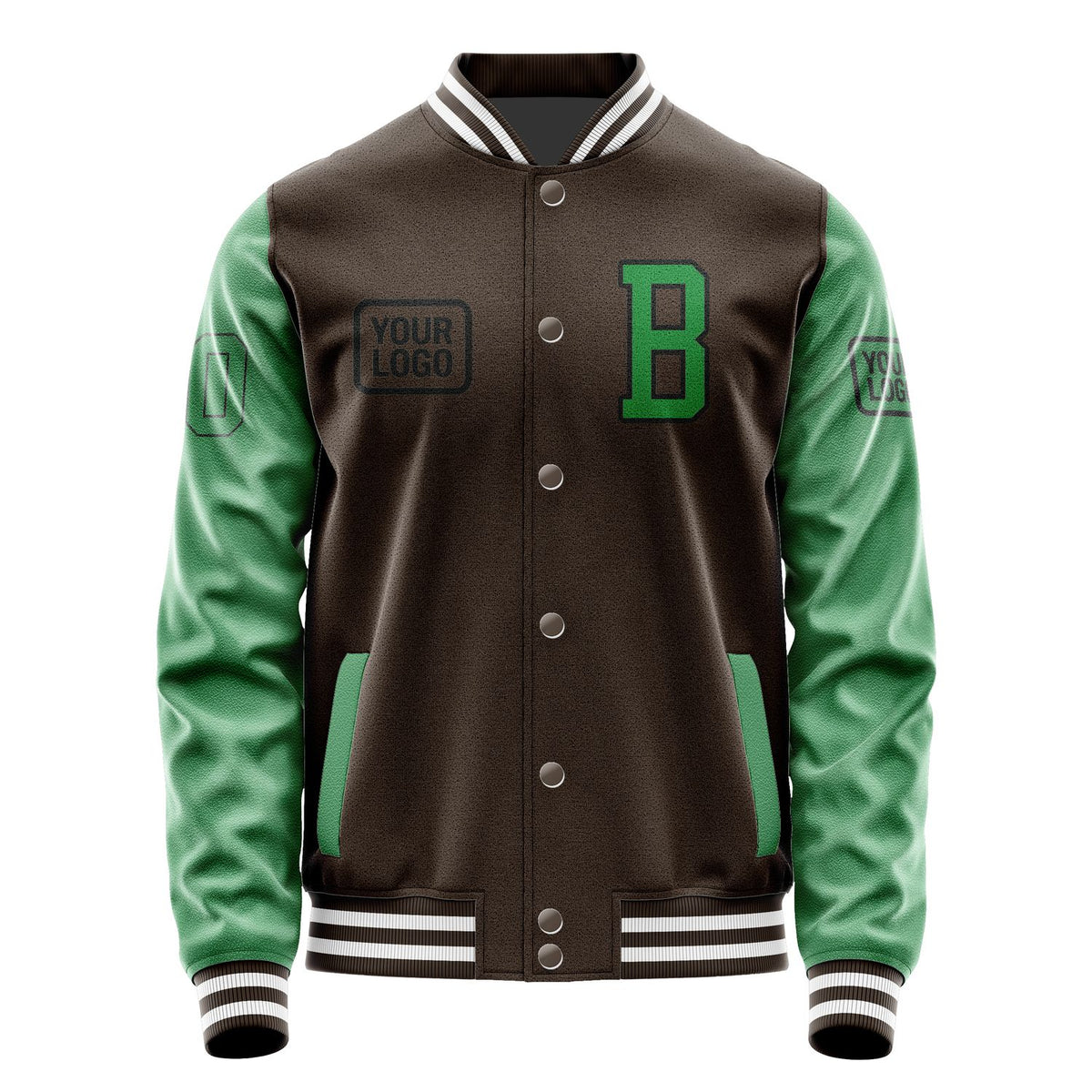 Custom Brown Emerald Green Jacket JA010124011817242417