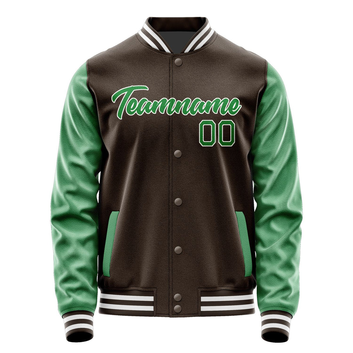 Custom Brown Emerald Green Jacket JA0101240118B21824