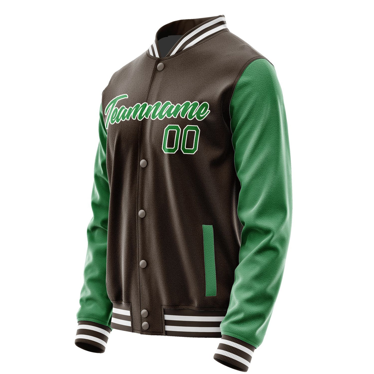 Custom Brown Emerald Green Jacket JA0101240118B21824