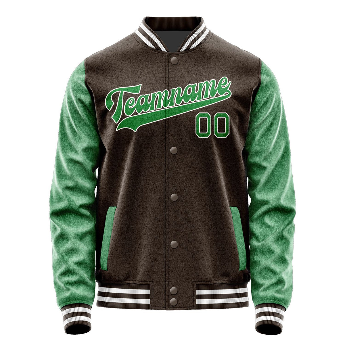 Custom Brown Emerald Green Jacket JA0101240118B31824