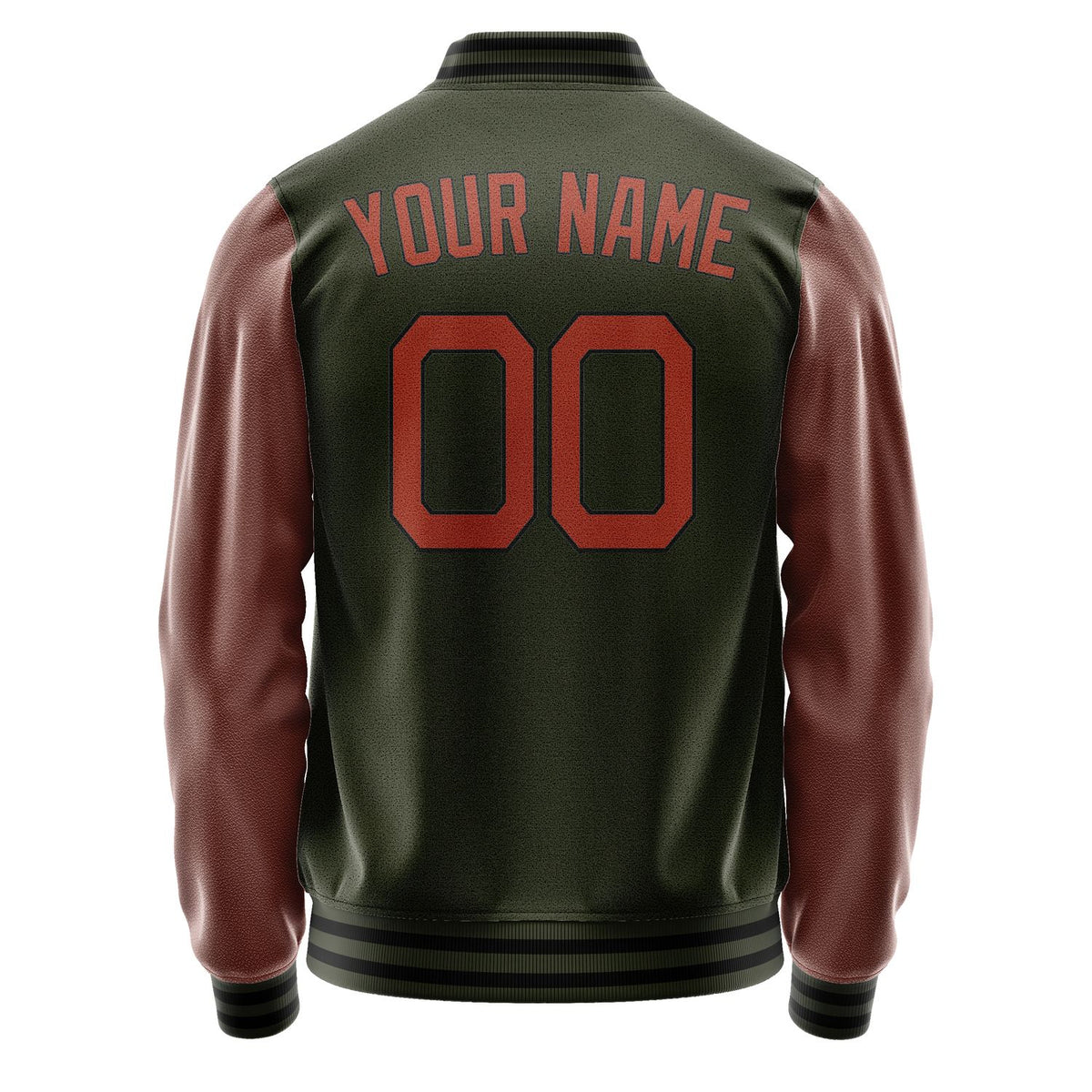 Custom Olive Crimson Red Jacket JA0202150218B21815