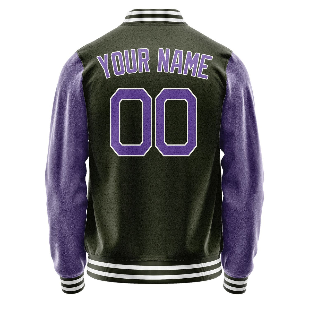 Custom Olive Light Purple Jacket JA0202230218B21823