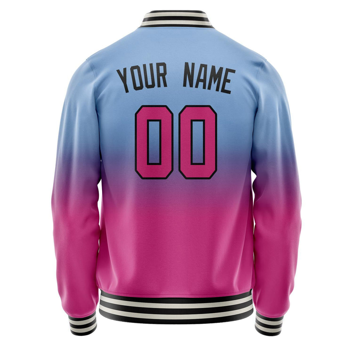 Custom Light-Blue Pink Gradient Varsity Letterman Jacket JA02240617JC241