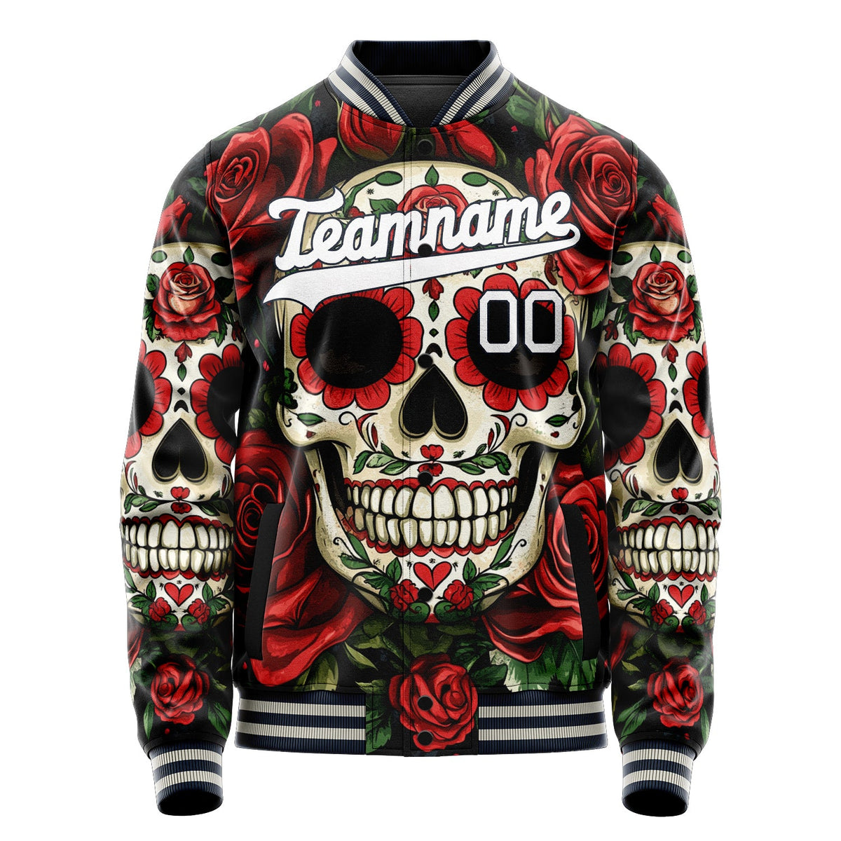 Custom Red Skull Jacket