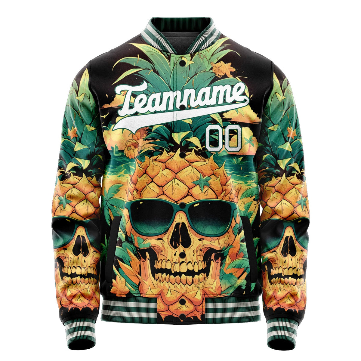 Custom Green Skull Jacket