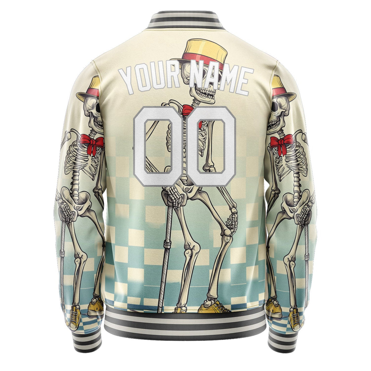 Custom Cream Skull Jacket