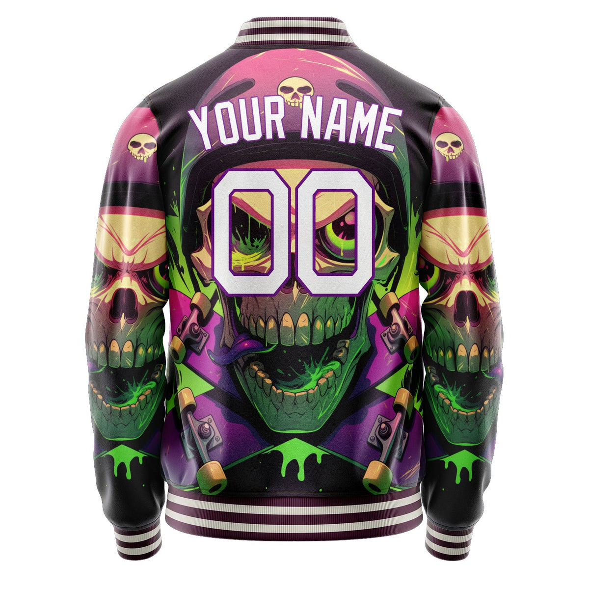 Custom Purple Skull Jacket