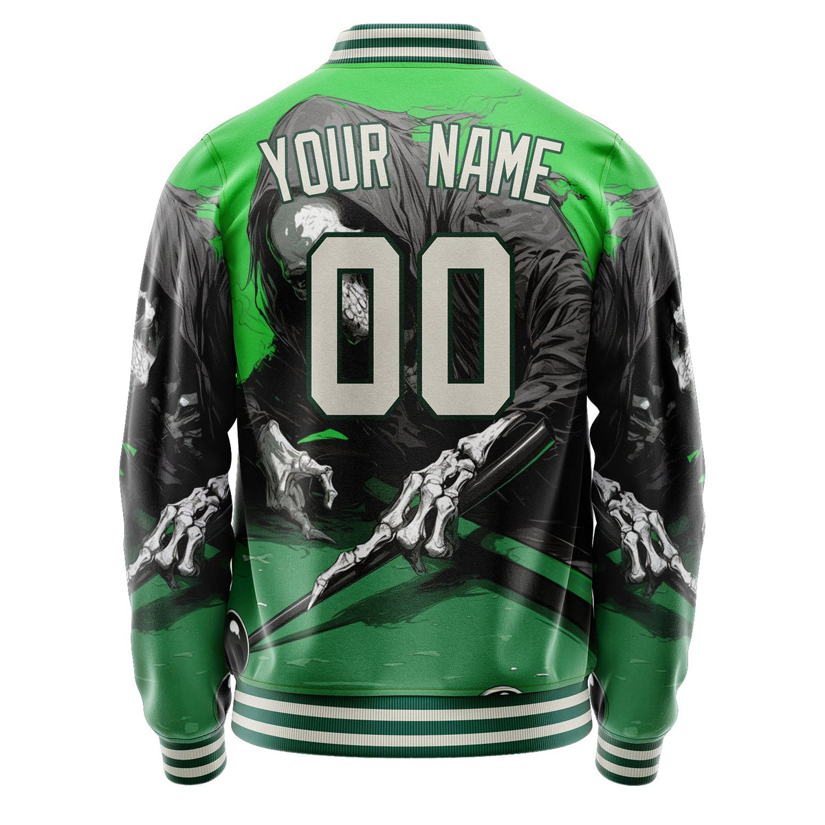 Custom Green Skull Jacket