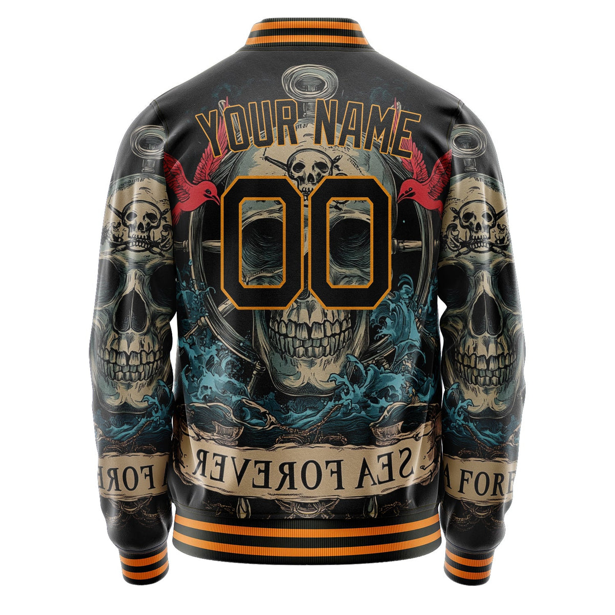 Custom Black Skull Jacket