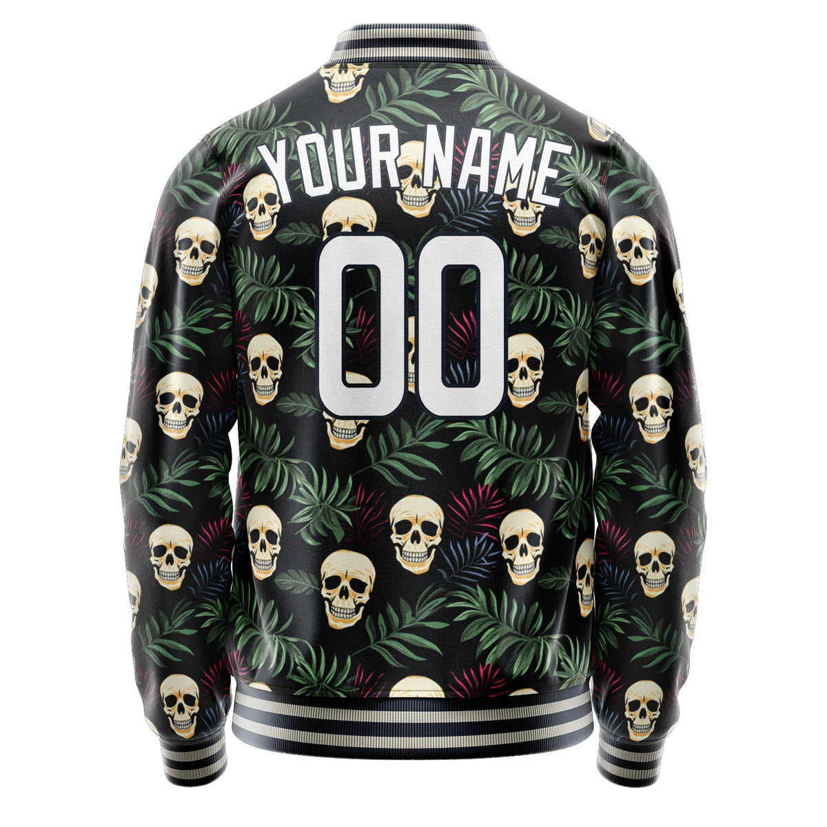 Custom Black Skull Jacket