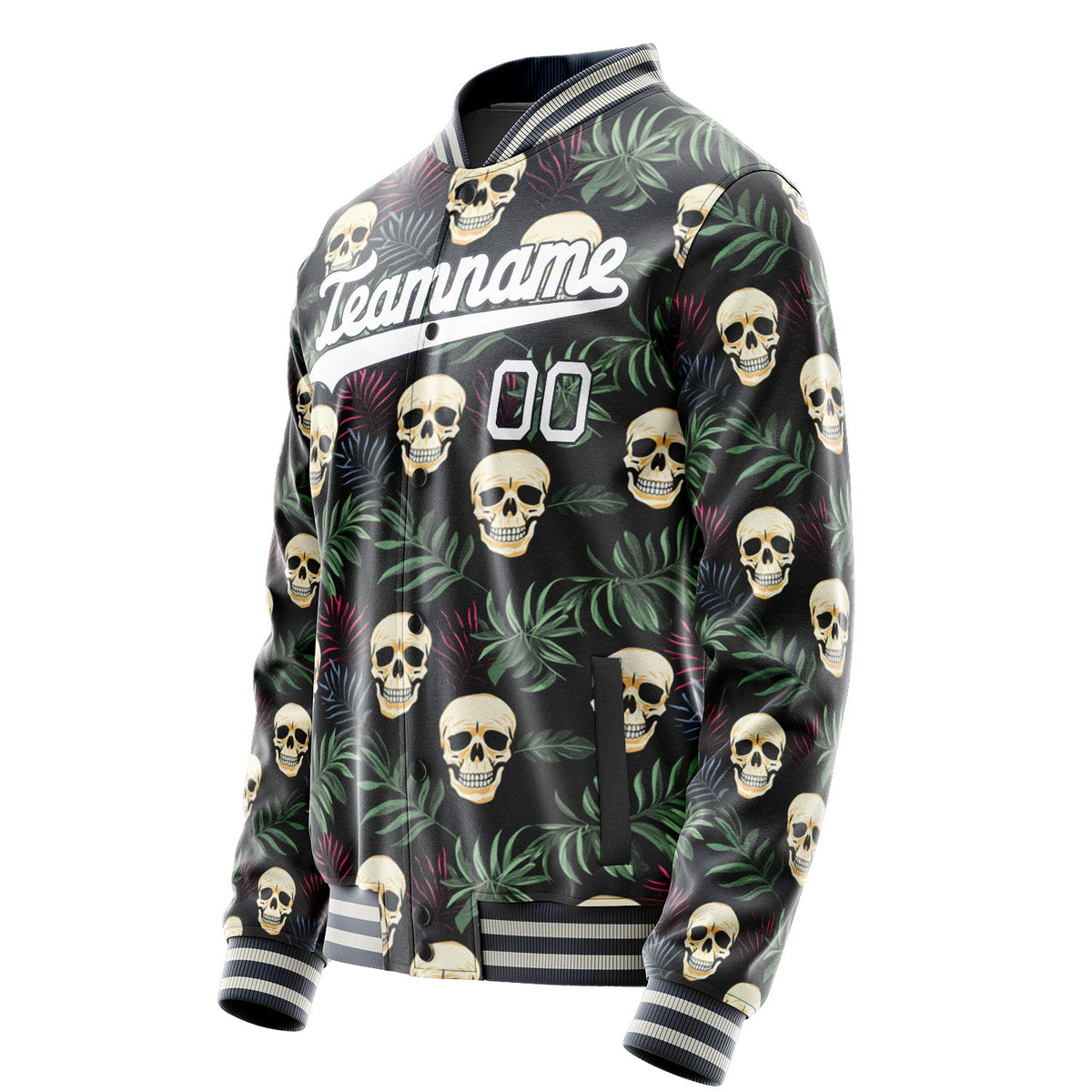 Custom Black Skull Jacket