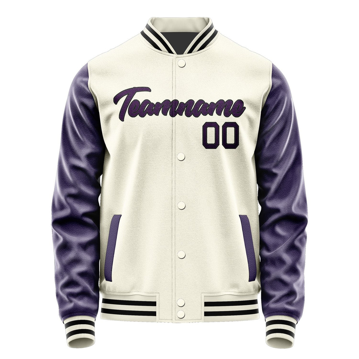 Custom Cream Purple Jacket JA0303070317B21707