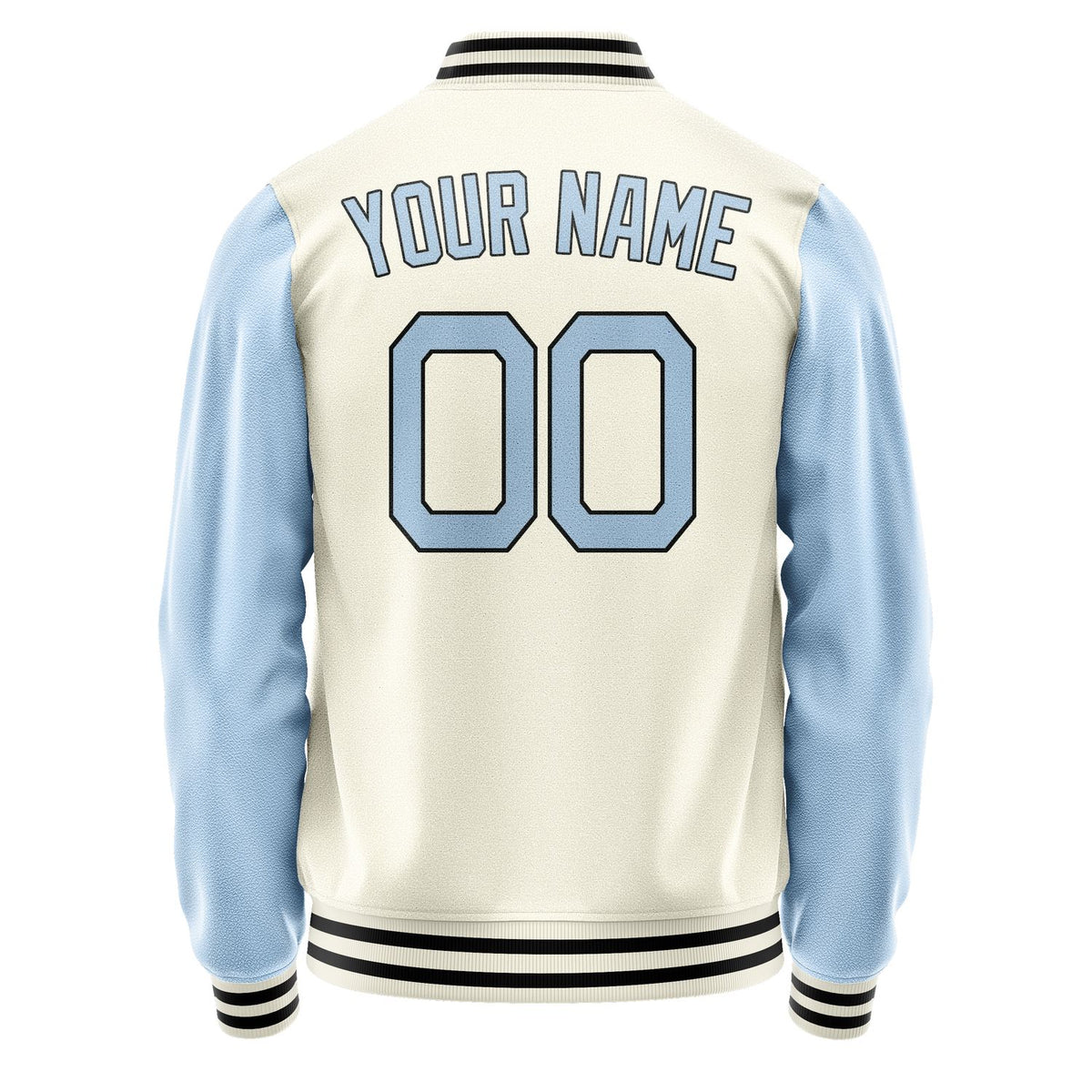 Custom Cream Light Blue Jacket JA0303080317B21708