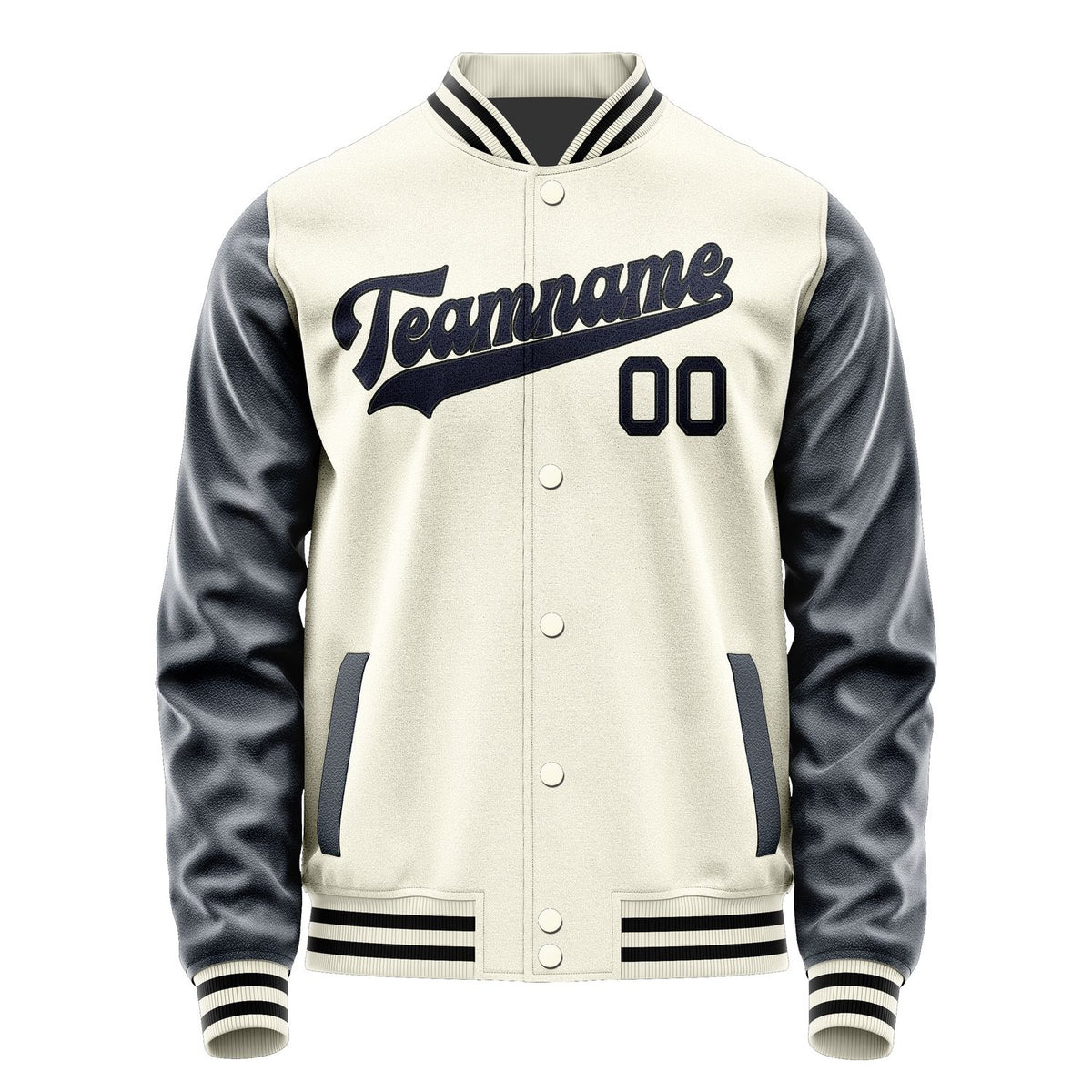 Custom Cream Navy Jacket JA0303110317B31711