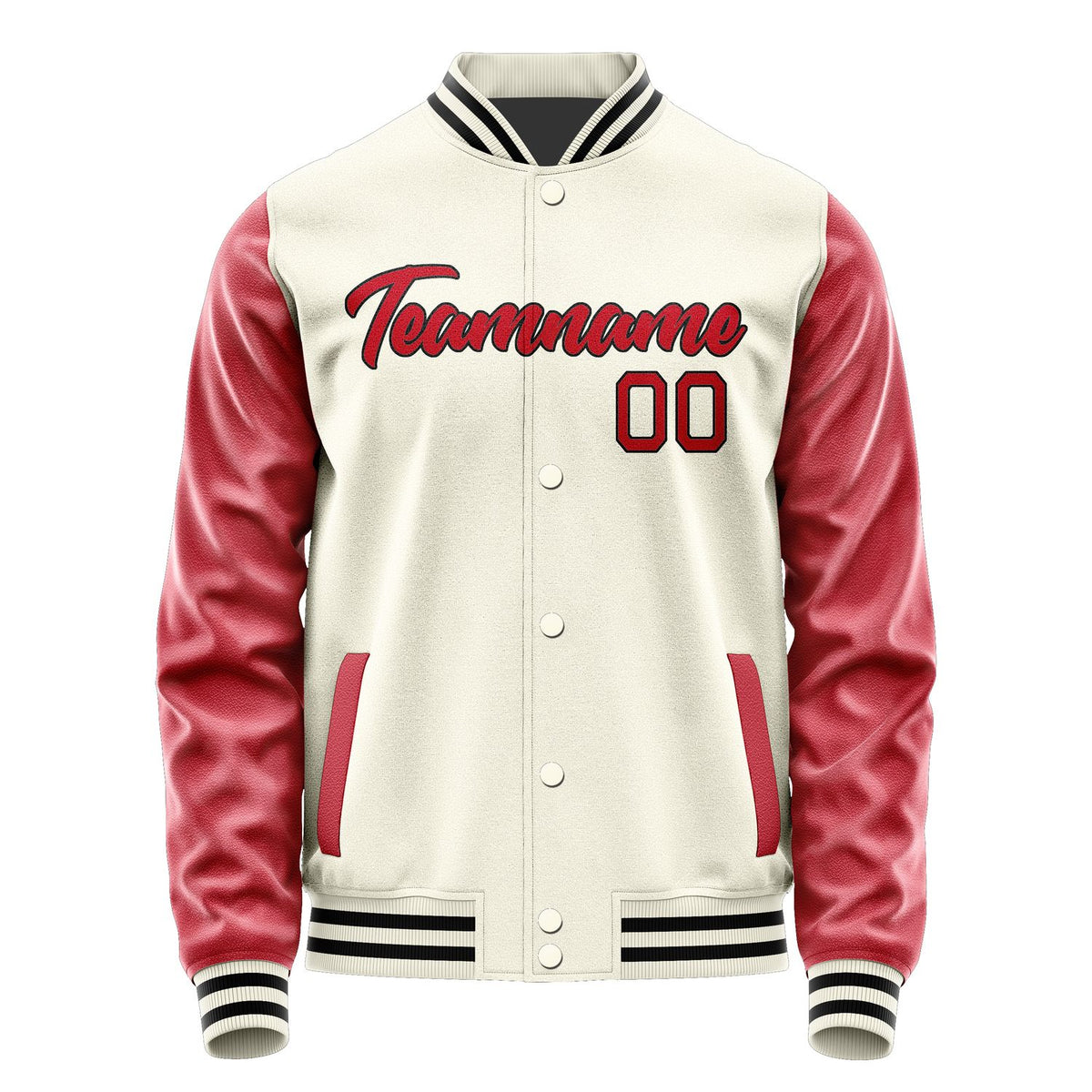 Custom Cream Red Jacket JA0303140317B21714