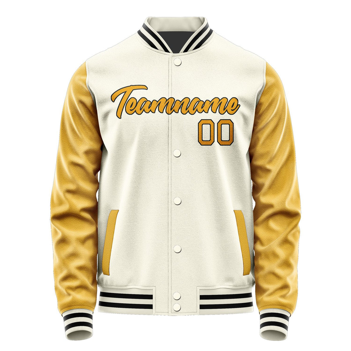 Custom Cream Yellow Jacket JA0303190317B21719