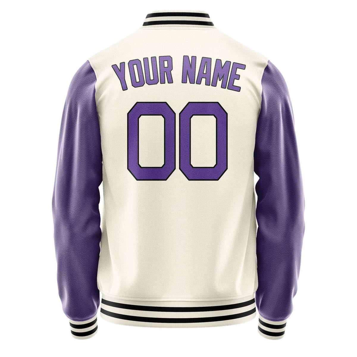 Custom Cream Light Purple Jacket JA0303230317B21723