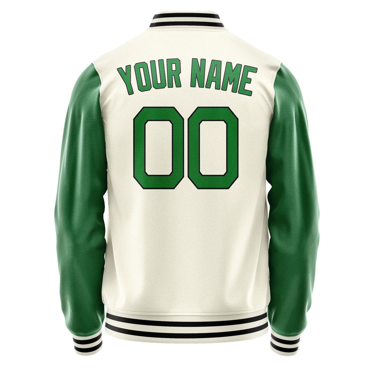 Custom Cream Emerald Green Jacket JA0303240317B21724