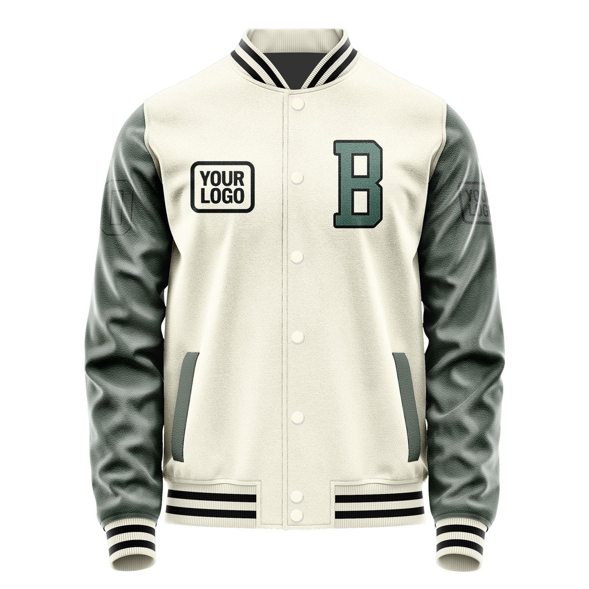 Custom Cream Blue Green Jacket JA030327031717272717