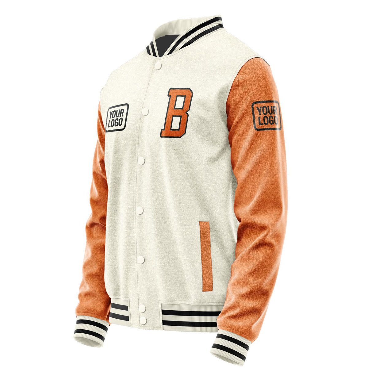 Custom Cream Orange Jacket JA030328031717282817