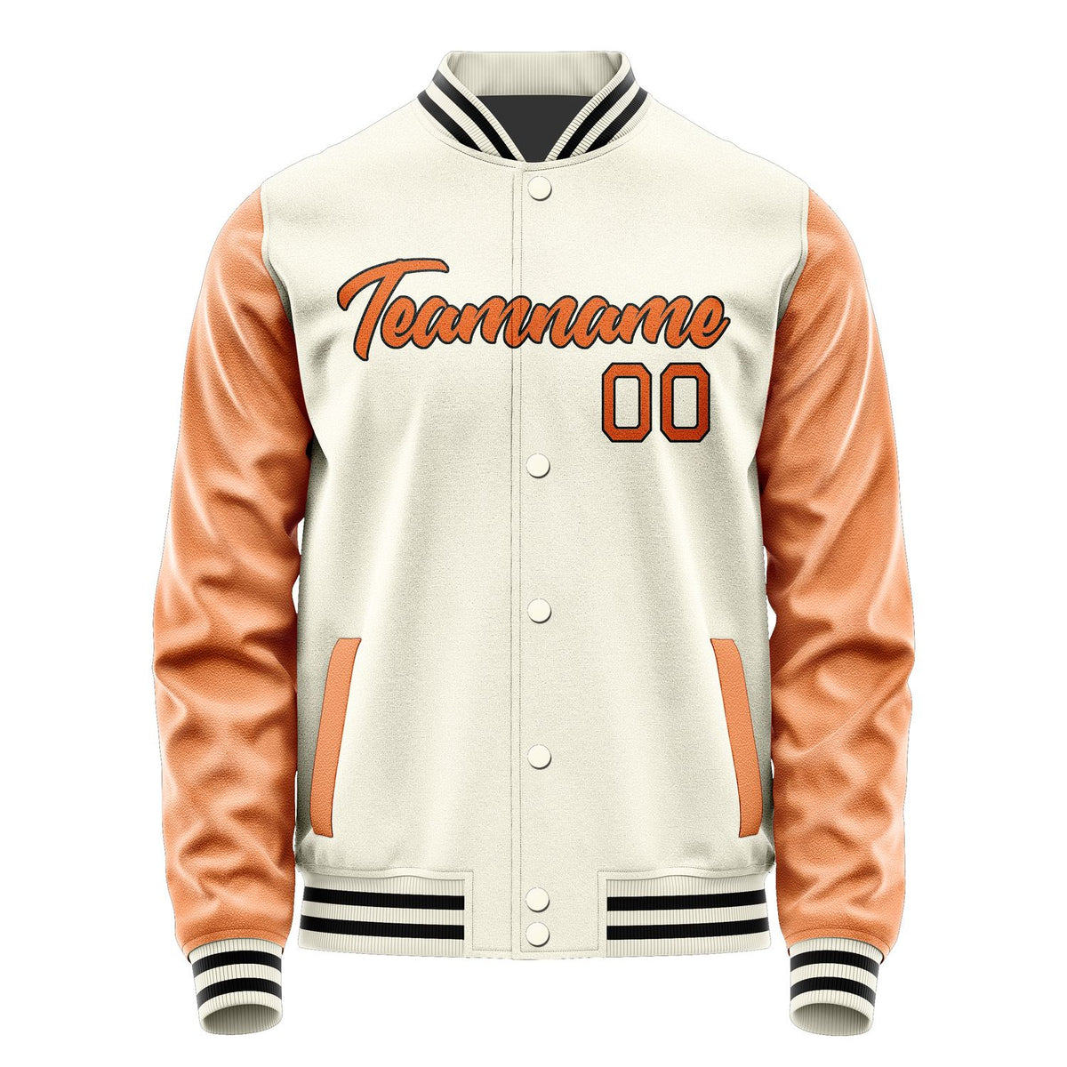 Custom Cream Orange Jacket JA0303280317B21728