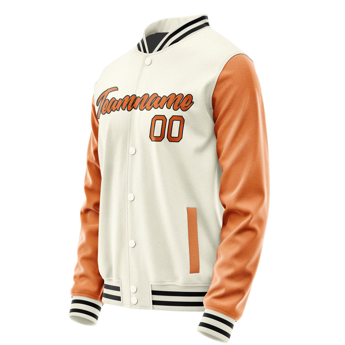 Custom Cream Orange Jacket JA0303280317B21728