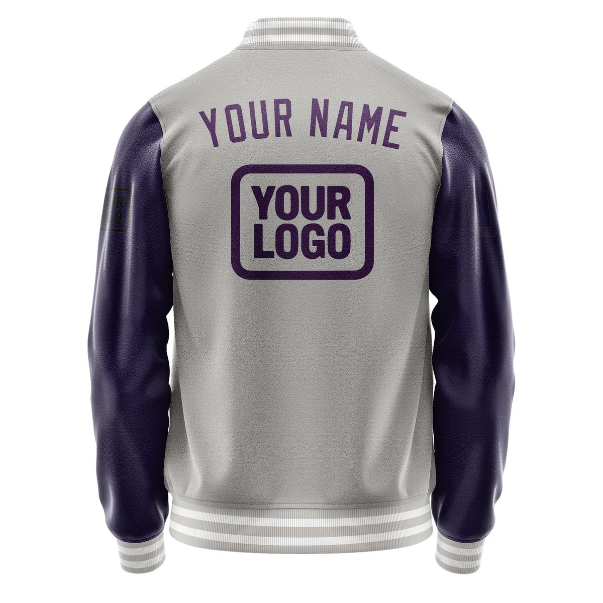 Custom Gray Purple Jacket JA040407041817070717