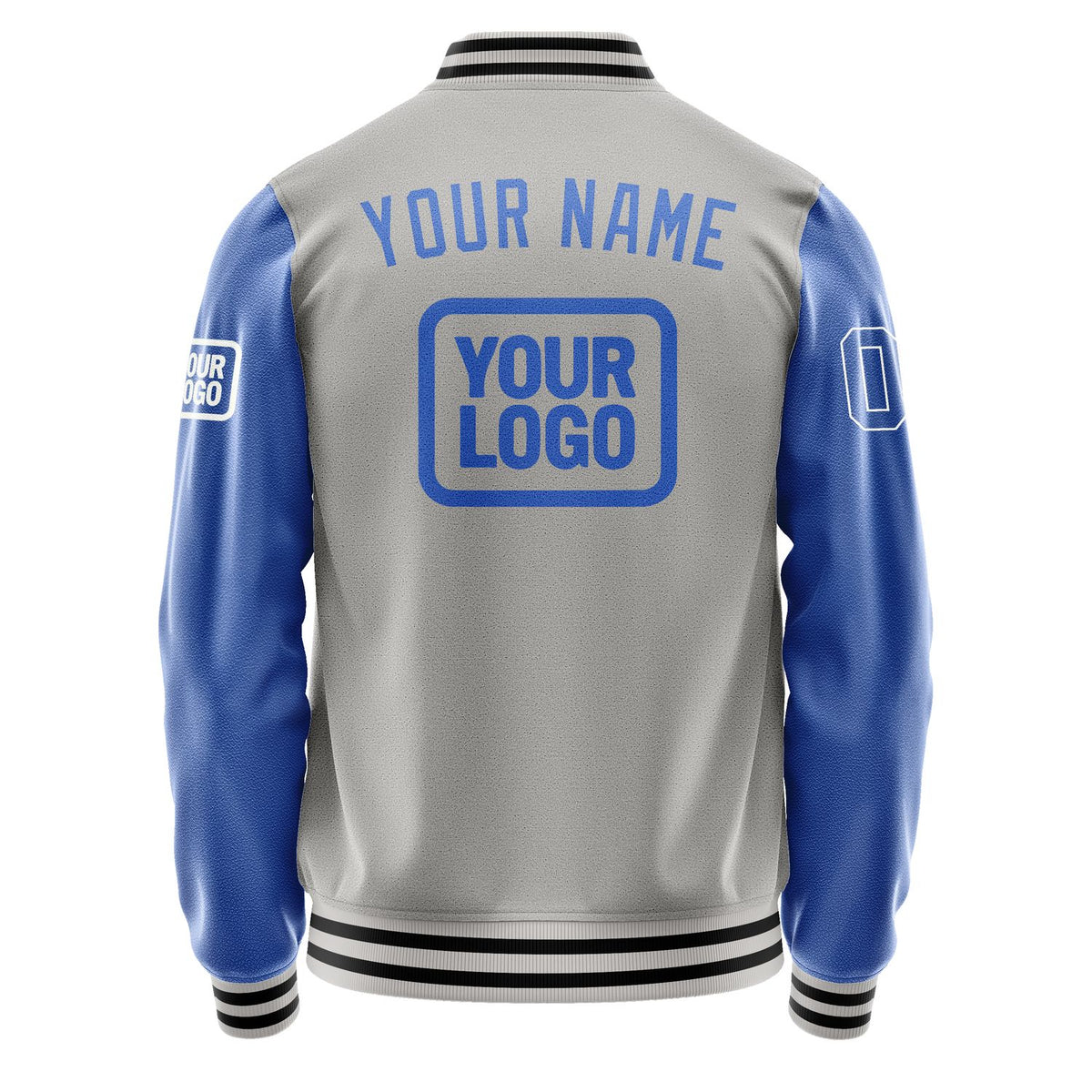 Custom Gray Sky Blue Jacket JA040409041718090918