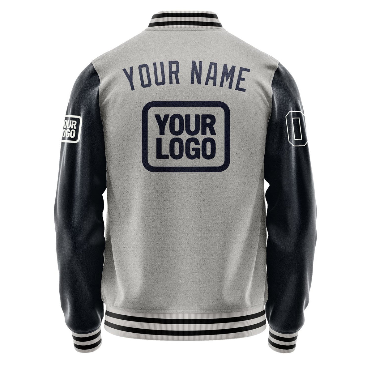 Custom Gray Navy Jacket JA040411041718111118