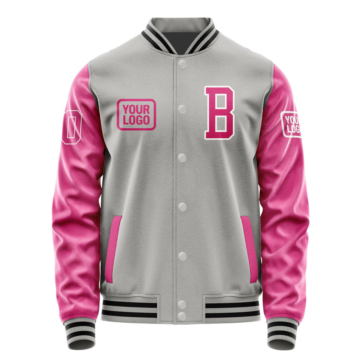 Custom Gray Pink Jacket JA040413041718131318