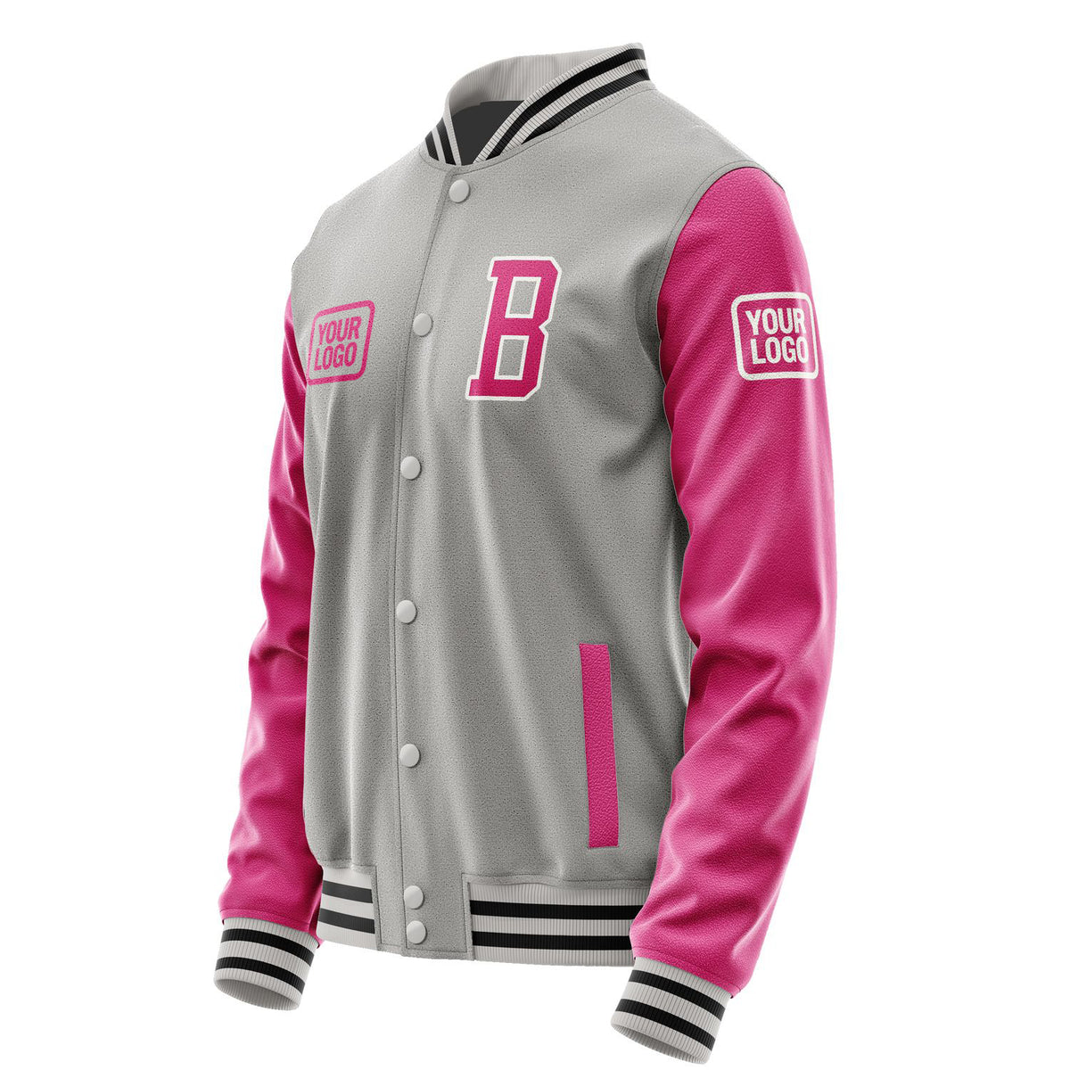 Custom Gray Pink Jacket JA040413041718131318